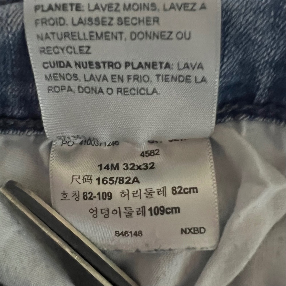 Denizen from Levis Modern Skinny Jeans Light Wash Blue Stretch Denim 14M 31x28.5 - Picture 11 of 13